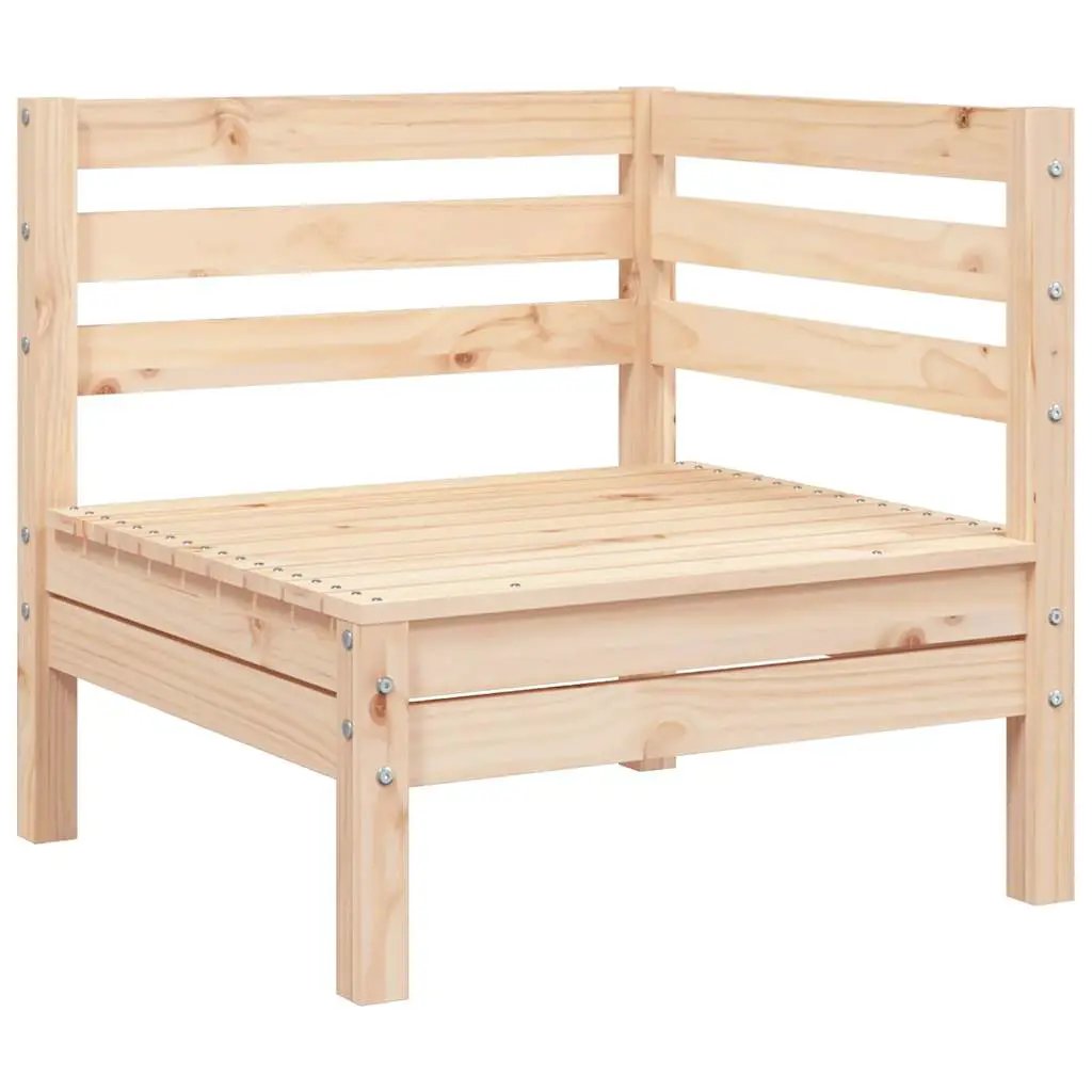 vidaXL vidaXL Garden Sofa | Natural Pine | Solid Pine Wood | Modular | Garden Sofa - Garden Sofa Sets
