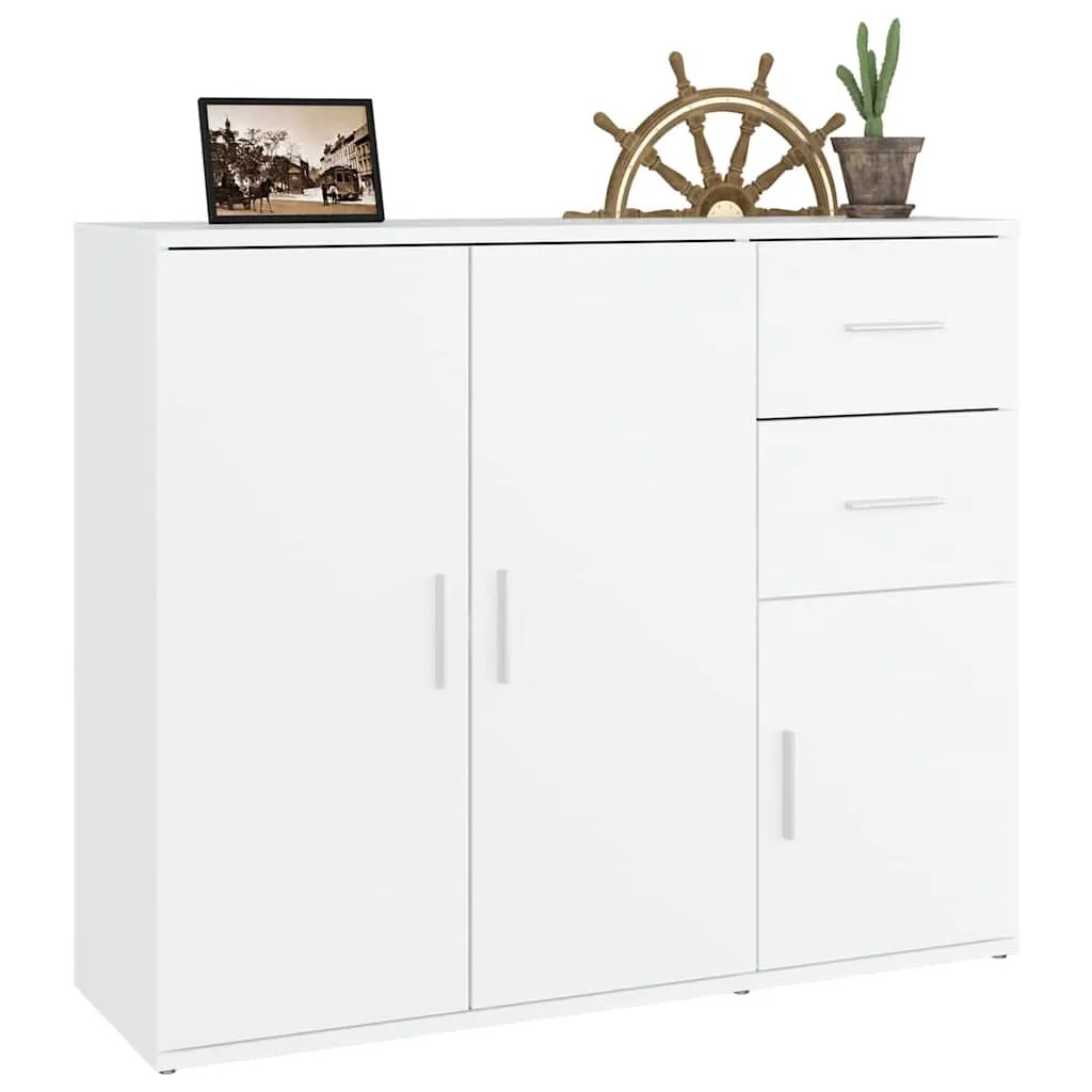 vidaXL vidaXL Sideboard White 91x29.5x75 cm Engineered Wood - Sideboard