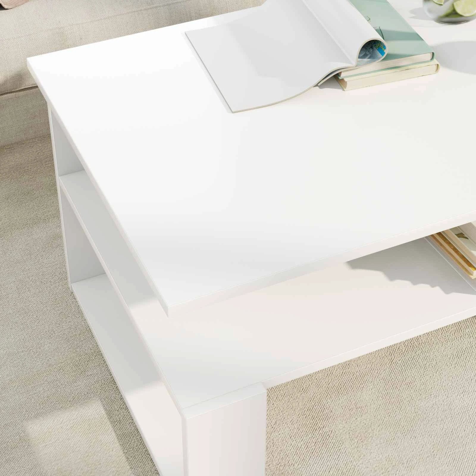 vidaXL Coffee Table 90x50x40 Engineered Wood Home by vidaXL