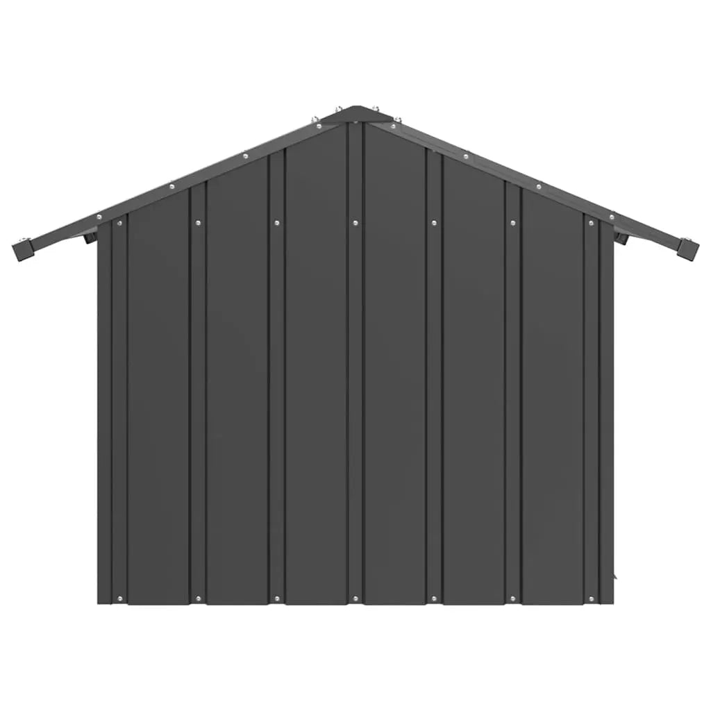 vidaXL Dog House with Roof 85x107x81 cm Galvanised Steel - from vidaXL