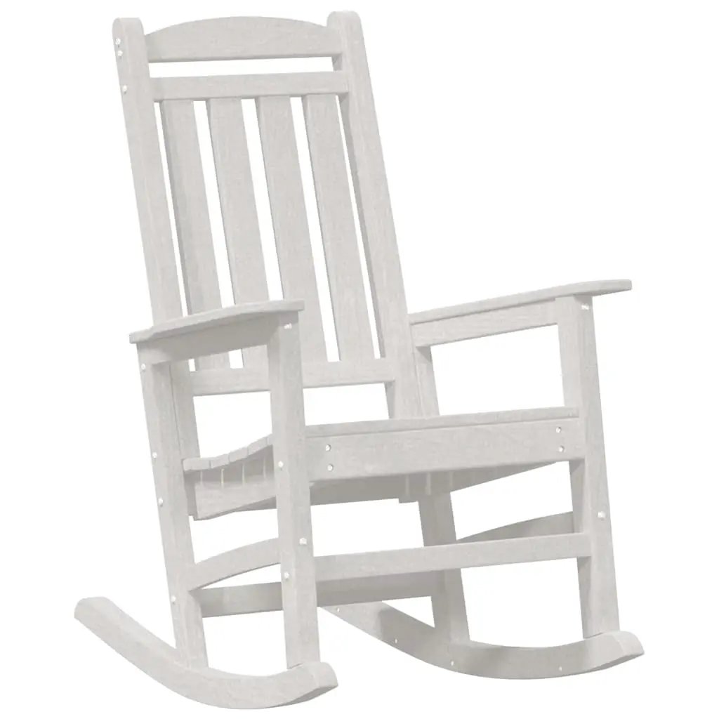 vidaXL vidaXL Garden Rocking Chair White 92 x 70 x 108cm HDPE - Garden Chairs