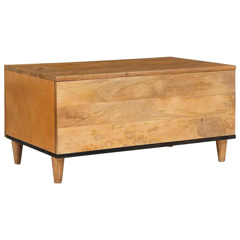 VidaXL Coffee Table 80x50x40 CM Solid Acacia Wood Contemporary Minimalist Living Room Centerpiece by vidaXL