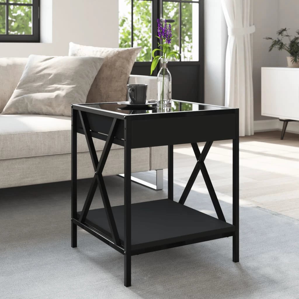 vidaXL Infinity LED Coffee Table 40x40x49 cm With RGB Infinity Mirror For Living Room Modern Home Decor Accent by vidaXL