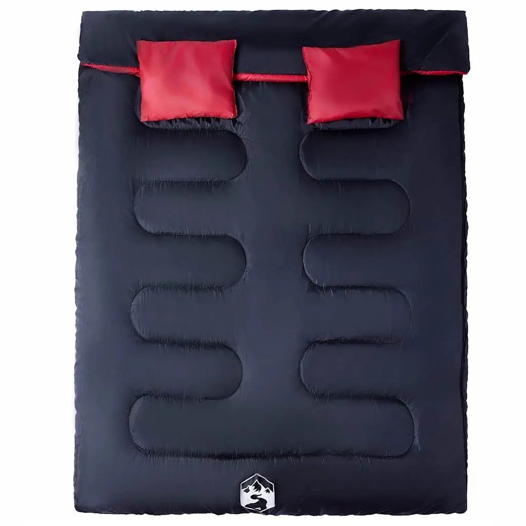 vidaXL Double Sleeping Bag with Pillows for Adults Camping 3-4 Seasons - from vidaXL