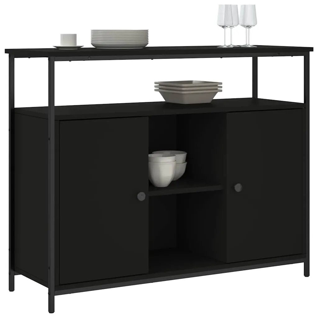 vidaXL vidaXL Sideboard Black 100x35x80 cm Engineered Wood - Sideboard