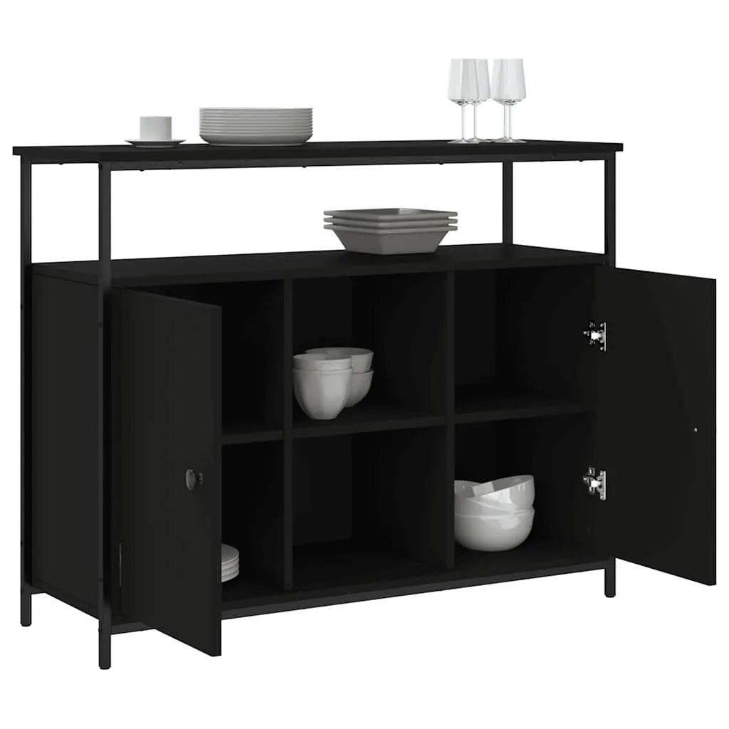 vidaXL vidaXL Sideboard Black 100x35x80 cm Engineered Wood - Sideboard
