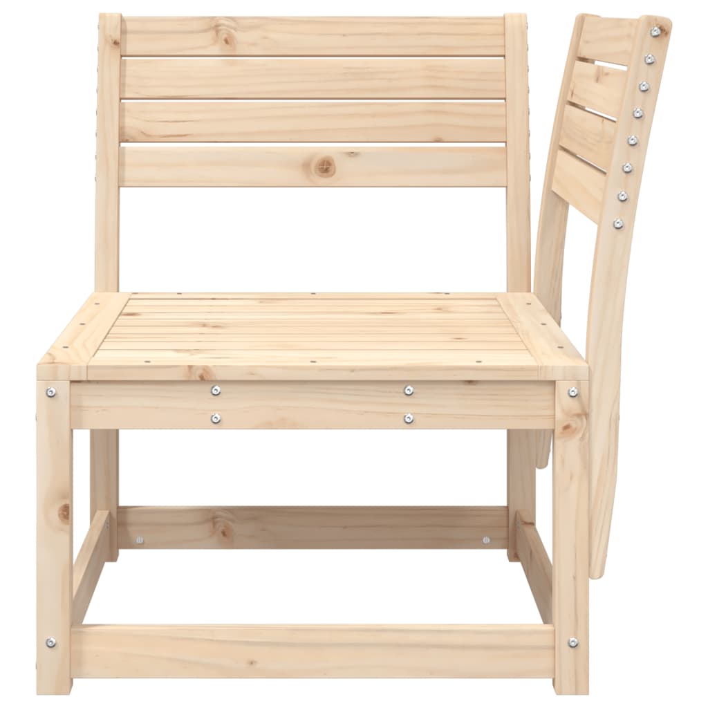 vidaXL vidaXL Garden Sofa | Natural Pine | Solid pine wood | 73 x 73 x 78 cm | Modular - Garden Sofa Sets