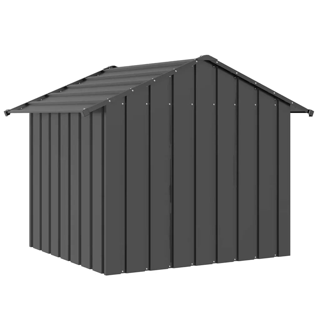 vidaXL Dog House with Roof 131x101x102 cm Galvanised Steel - from vidaXL