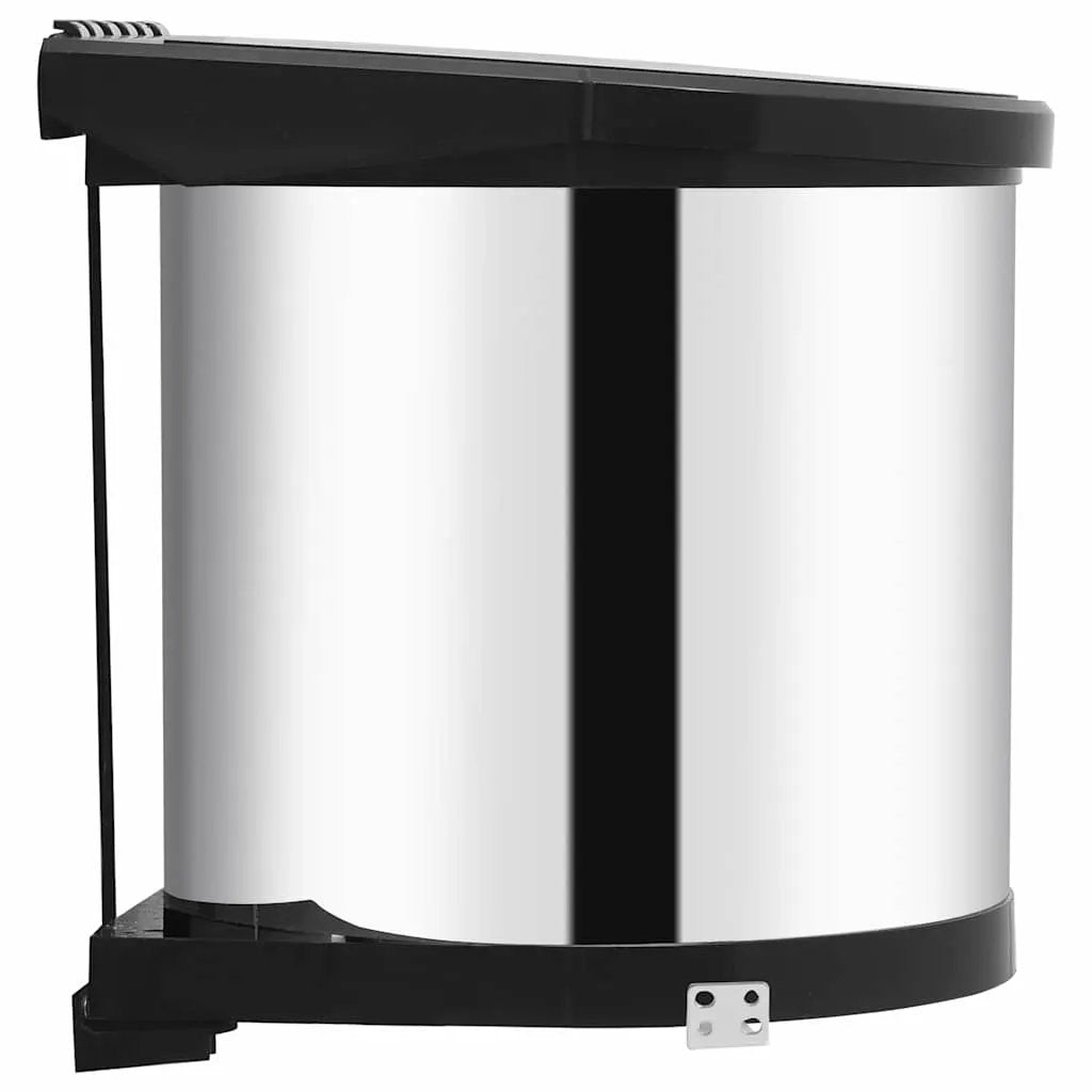 vidaXL Kitchen Built-in Dust Bin Stainless Steel 8 L - from vidaXL
