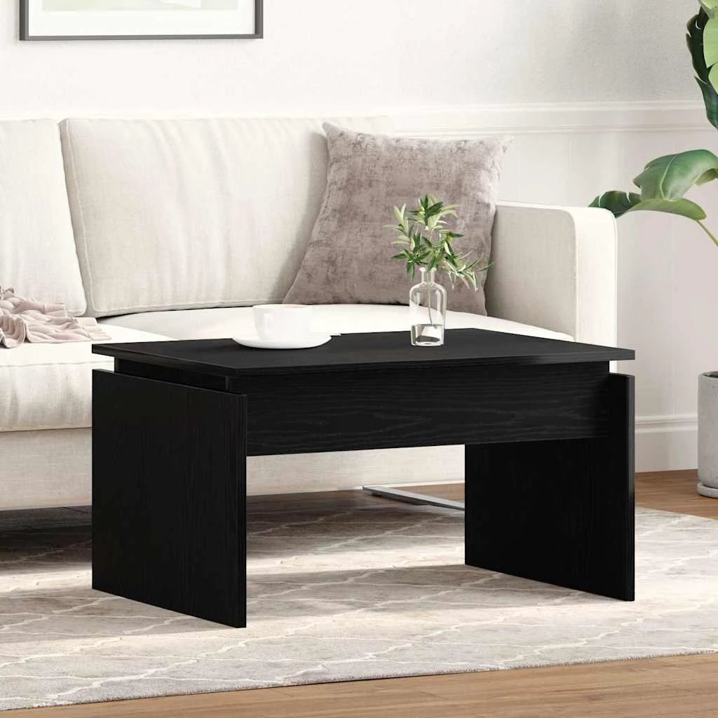 vidaXL VidaXL Coffee Table 68x50x38cm Black Oak Living - Coffee Table