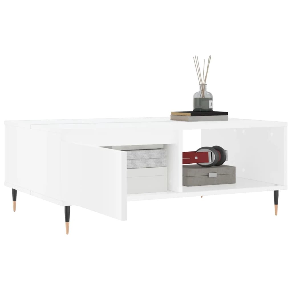 vidaXL VidaXL Coffee Table White 90x60x35 cm Engineered Wood Moisture Resistant Living Room - Coffee Table