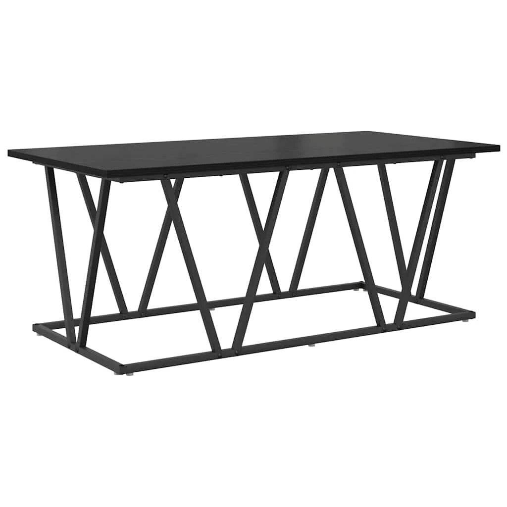 vidaXL VidaXL Coffee Table 100x50x40 cm Black Oak Finish Modern Centerpiece for Living Room - Coffee Table