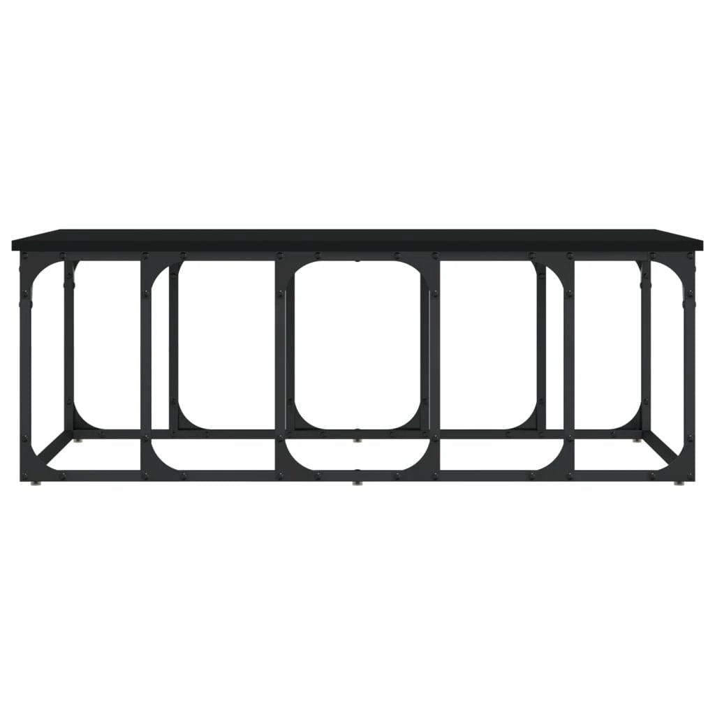 VidaXL Coffee Table 100x50x35.5 cm Engineered Wood Durable Black Finish for Living Room Decor by vidaXL