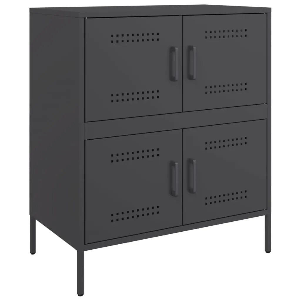 vidaXL vidaXL Sideboard Black 68x39x79 cm Steel - Sideboard