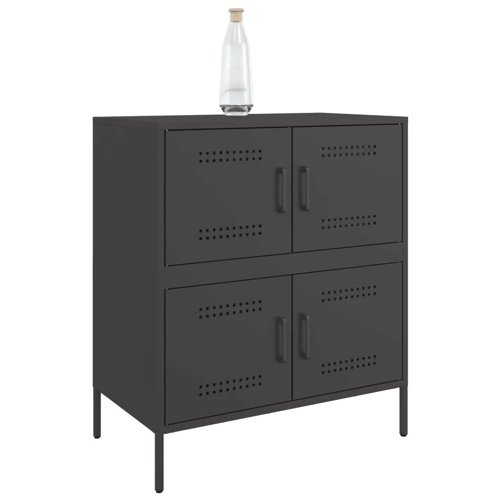 vidaXL vidaXL Sideboard Black 68x39x79 cm Steel - Sideboard