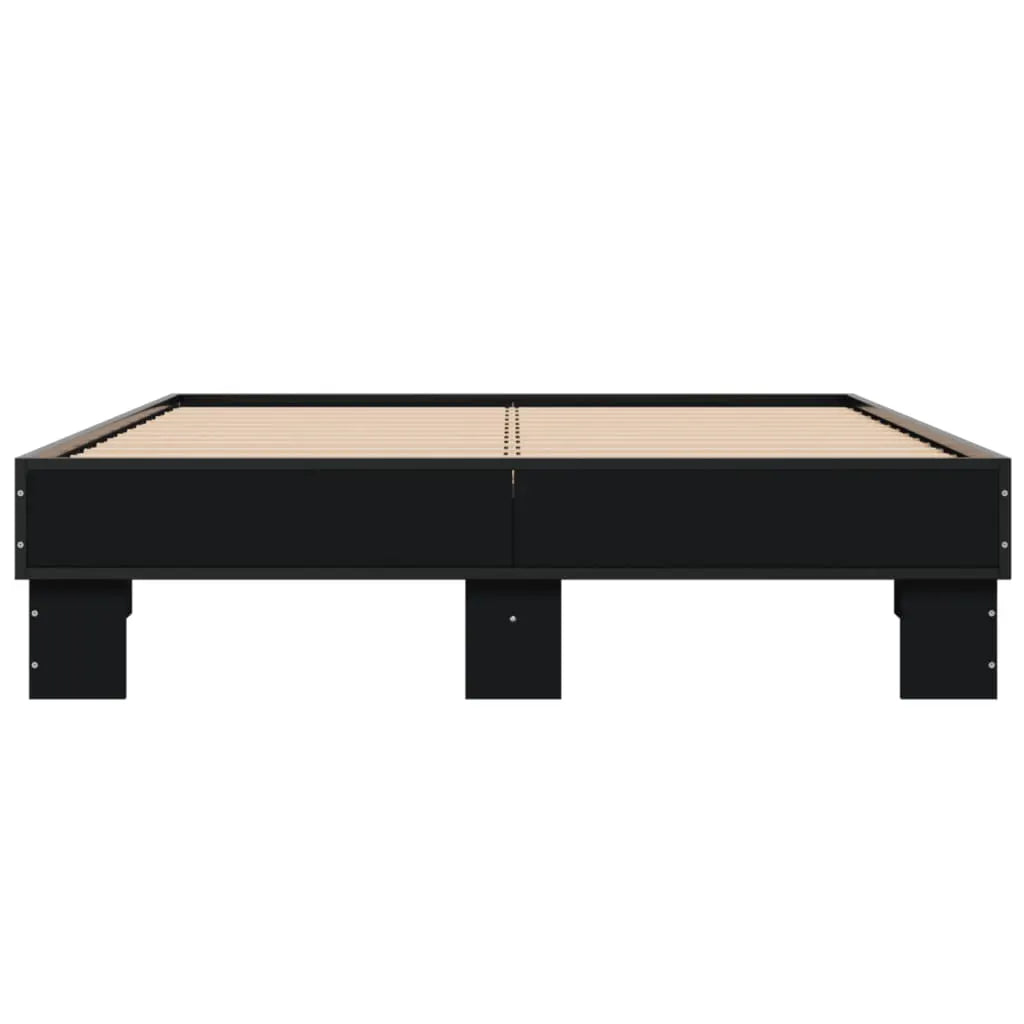 vidaXL Bed Frame without Mattress Black 140x200 cm - from vidaXL