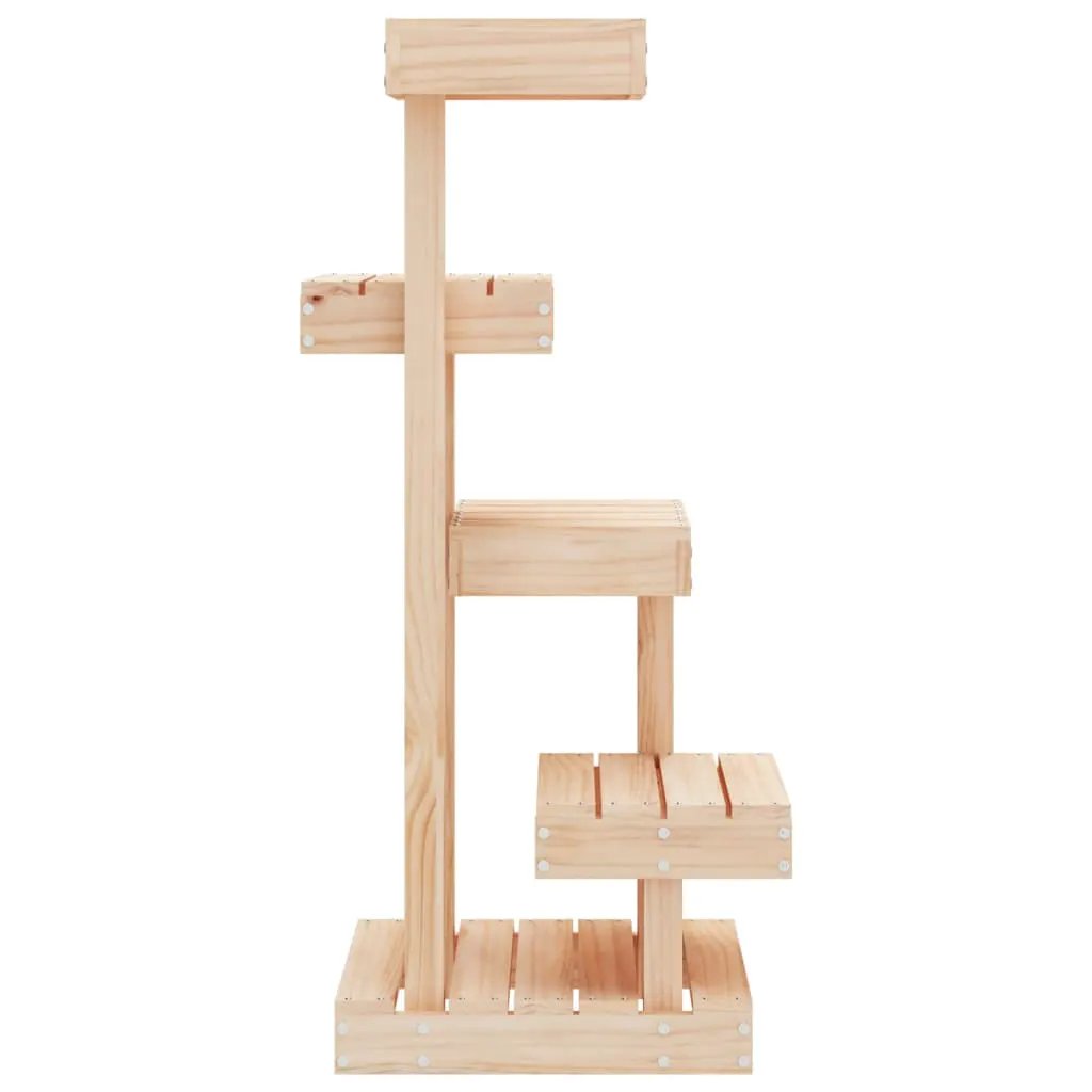 vidaXL vidaXL Cat Tree 45.5x49x103 cm Solid Wood Pine - Cat Tree