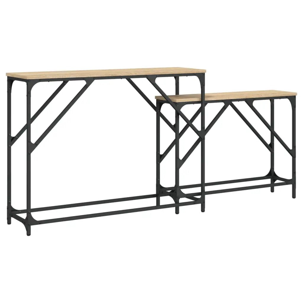 vidaXL vidaXL Nesting Console Tables 2 pcs Sonoma Oak Engineered Wood - Nest of Tables
