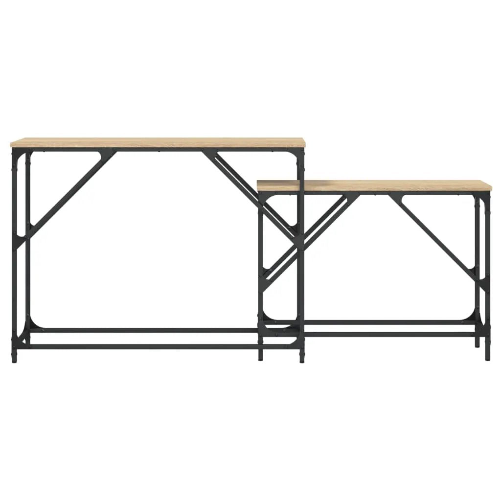 vidaXL vidaXL Nesting Console Tables 2 pcs Sonoma Oak Engineered Wood - Nest of Tables