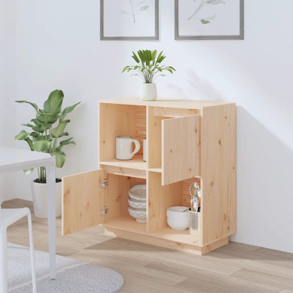 vidaXL vidaXL Sideboard 74x35x80cm Solid Wood Pine - Sideboard
