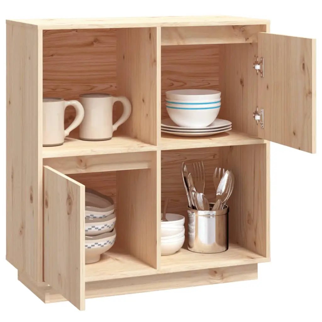 vidaXL vidaXL Sideboard 74x35x80cm Solid Wood Pine - Sideboard