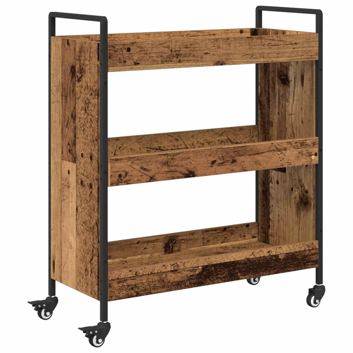 vidaXL Kitchen Trolley Old Wood 70 x 30 x 82 cm Engineered Wood - from vidaXL