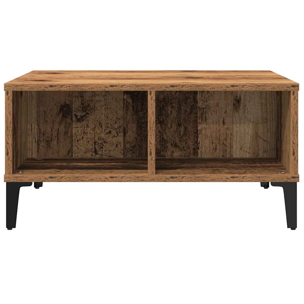 VidaXL Coffee Table 60 x 60 x 30 cm Old Wood Finish for Modern Living Rooms and Cozy Homes by vidaXL