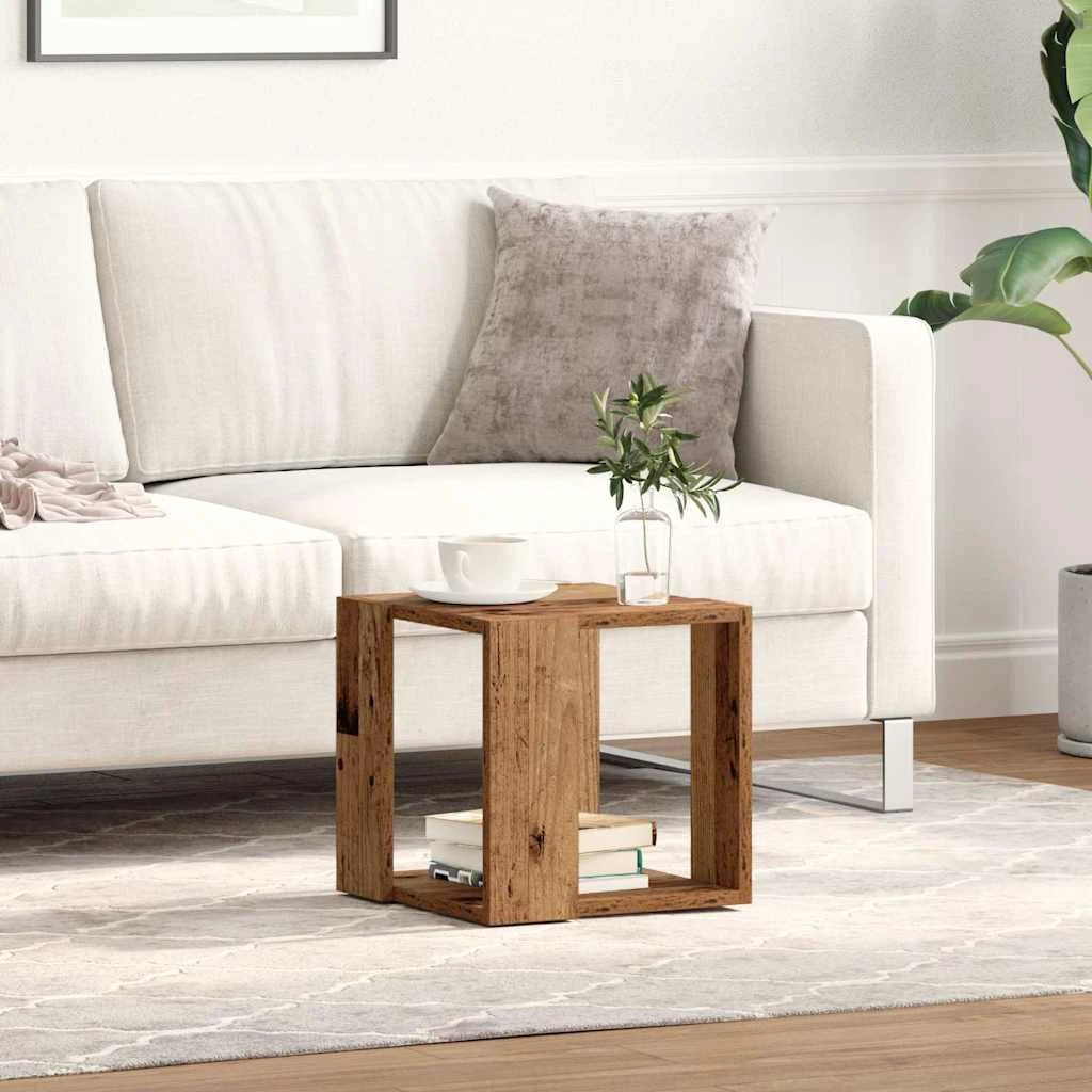 VidaXL Coffee Table 32 x 32 x 30 Cm Engineered Wood Contemporary Living Room Furniture by vidaXL