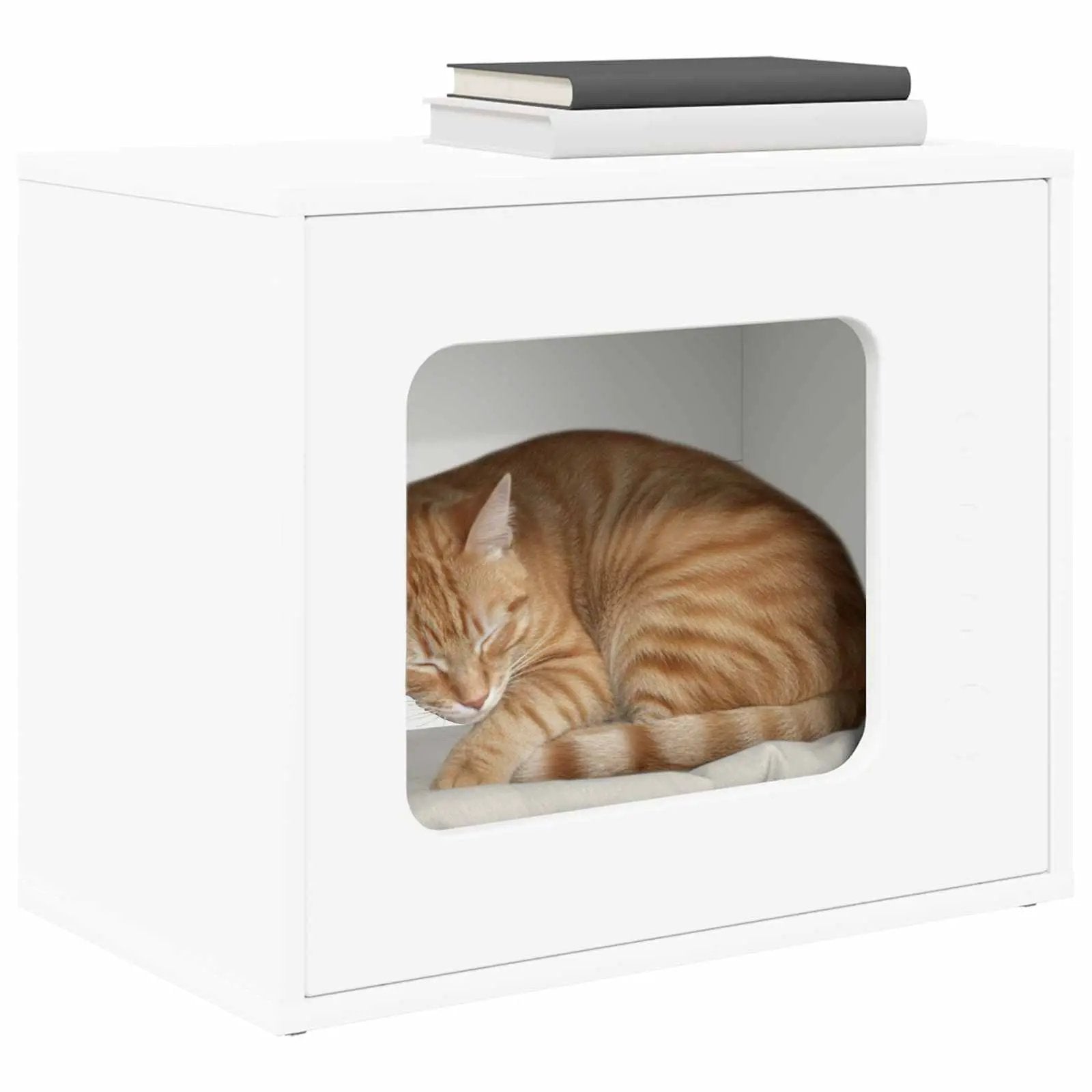 vidaXL vidaXL Cat House White 51 x 30 x 42 cm Engineered Wood - Cat House