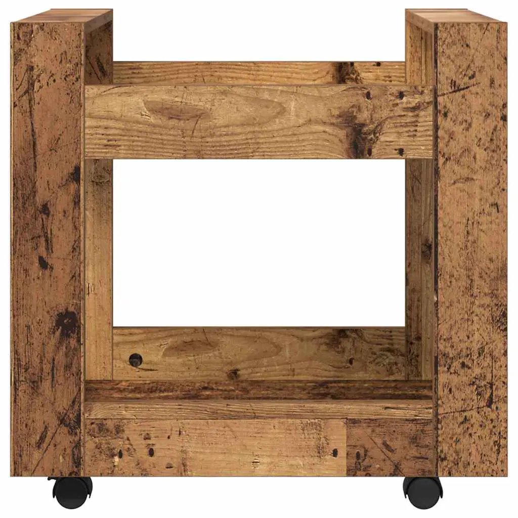 vidaXL Desk Trolley Old Wood 60 x 45 x 60 cm Engineered Wood - from vidaXL