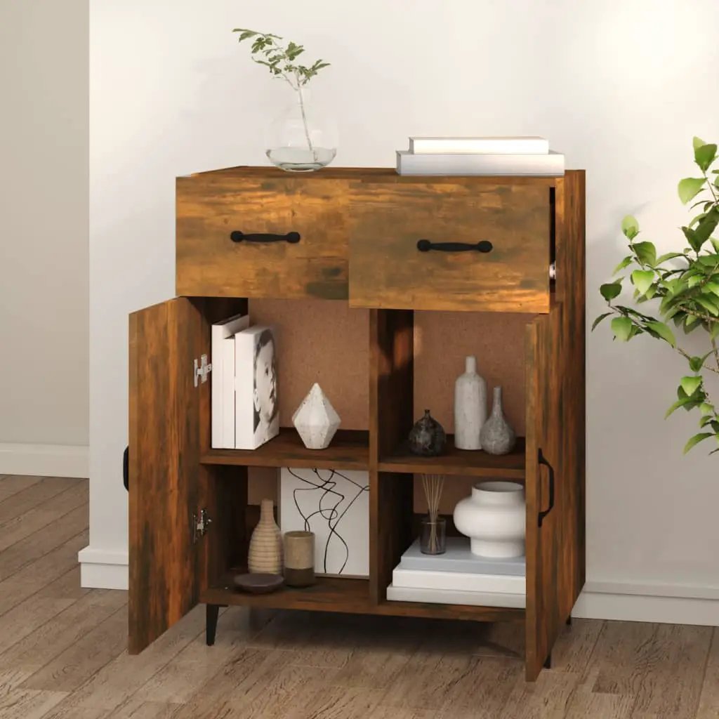 vidaXL vidaXL Sideboard Smoked Oak 69.5x34x90 cm Engineered Wood - Sideboard