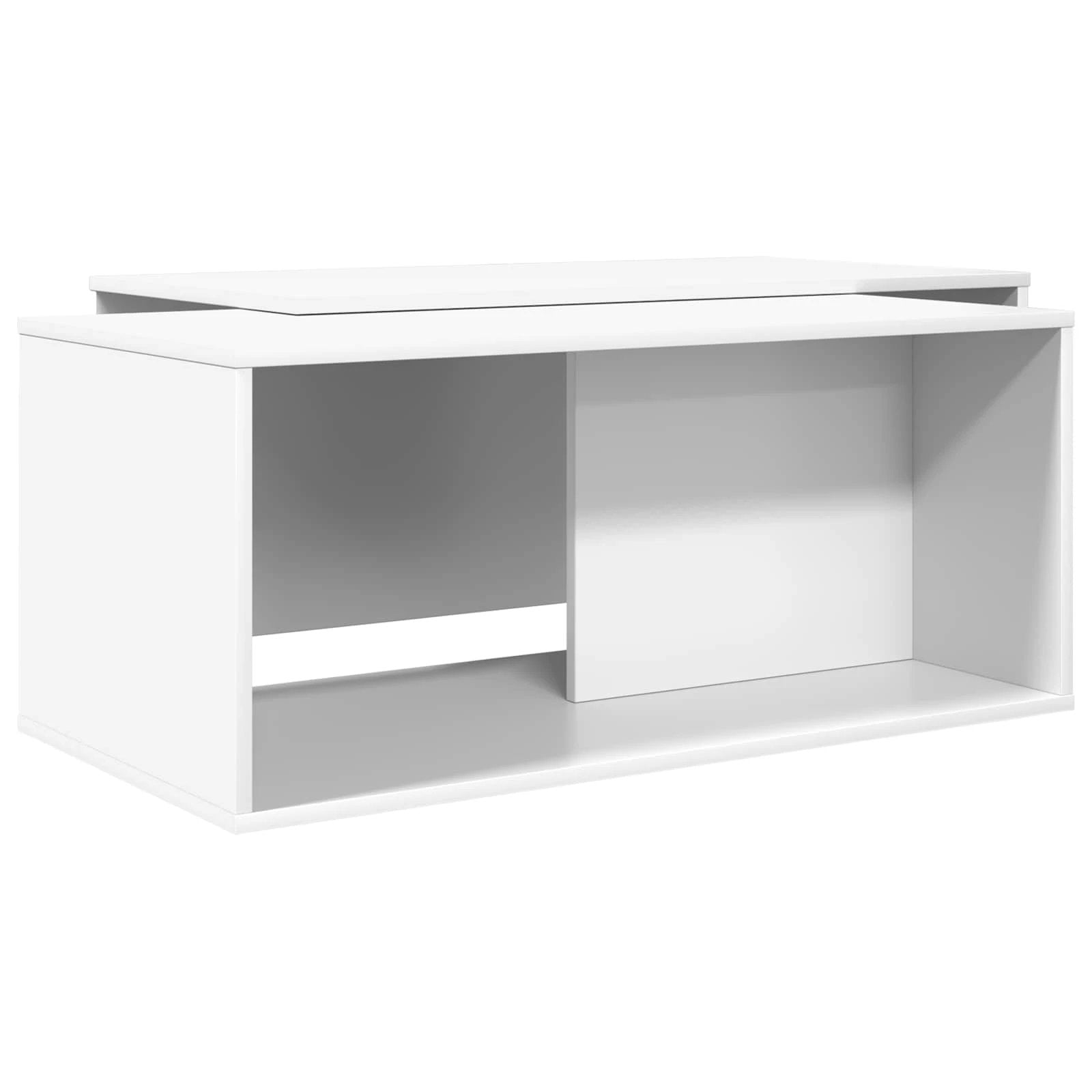 vidaXL VidaXL Coffee Table Set White Wood Modern - Coffee Table
