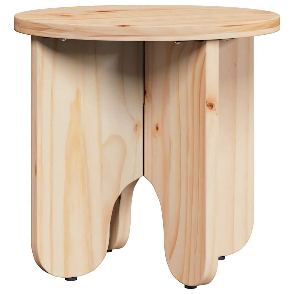 vidaXL VidaXL Round Coffee Table 2Pcs Natural Pine Home - Coffee Table