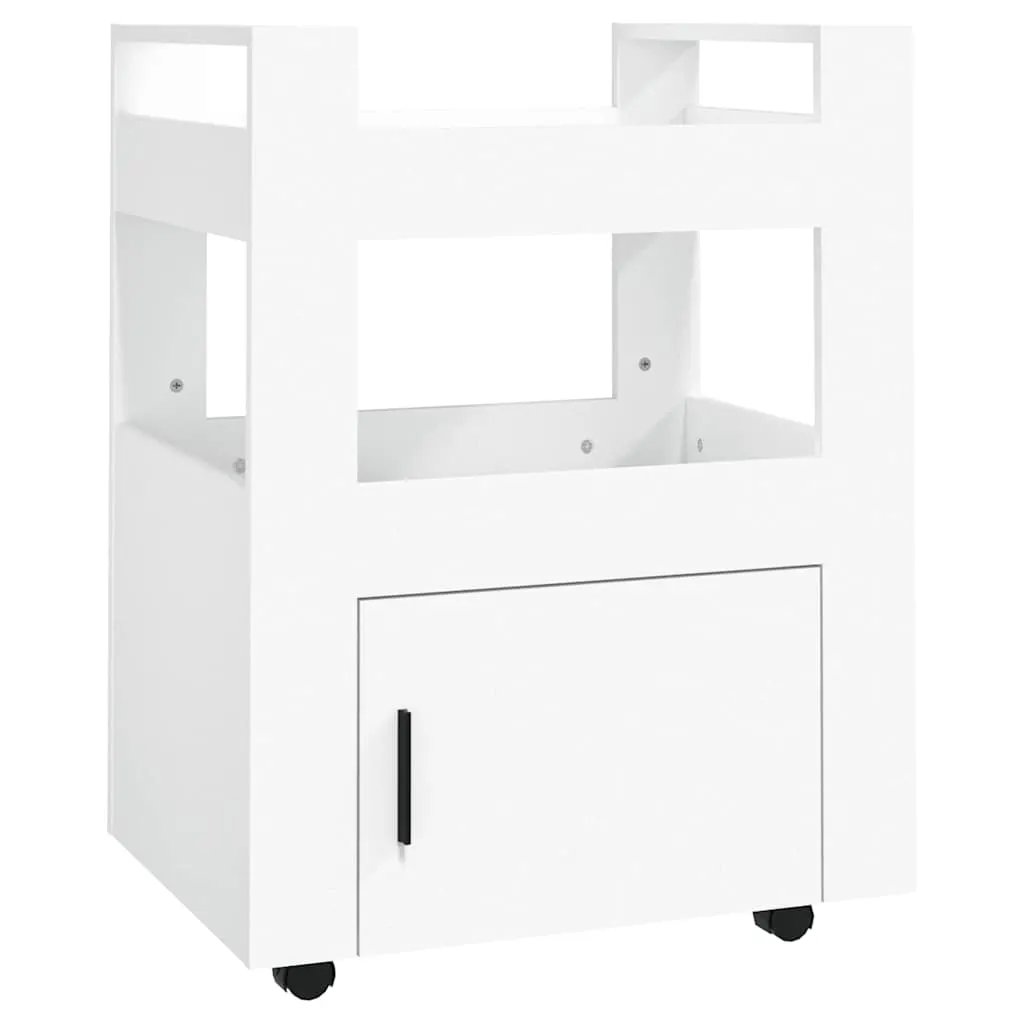 vidaXL Kitchen Trolley White 60x45x80 cm Engineered Wood - from vidaXL