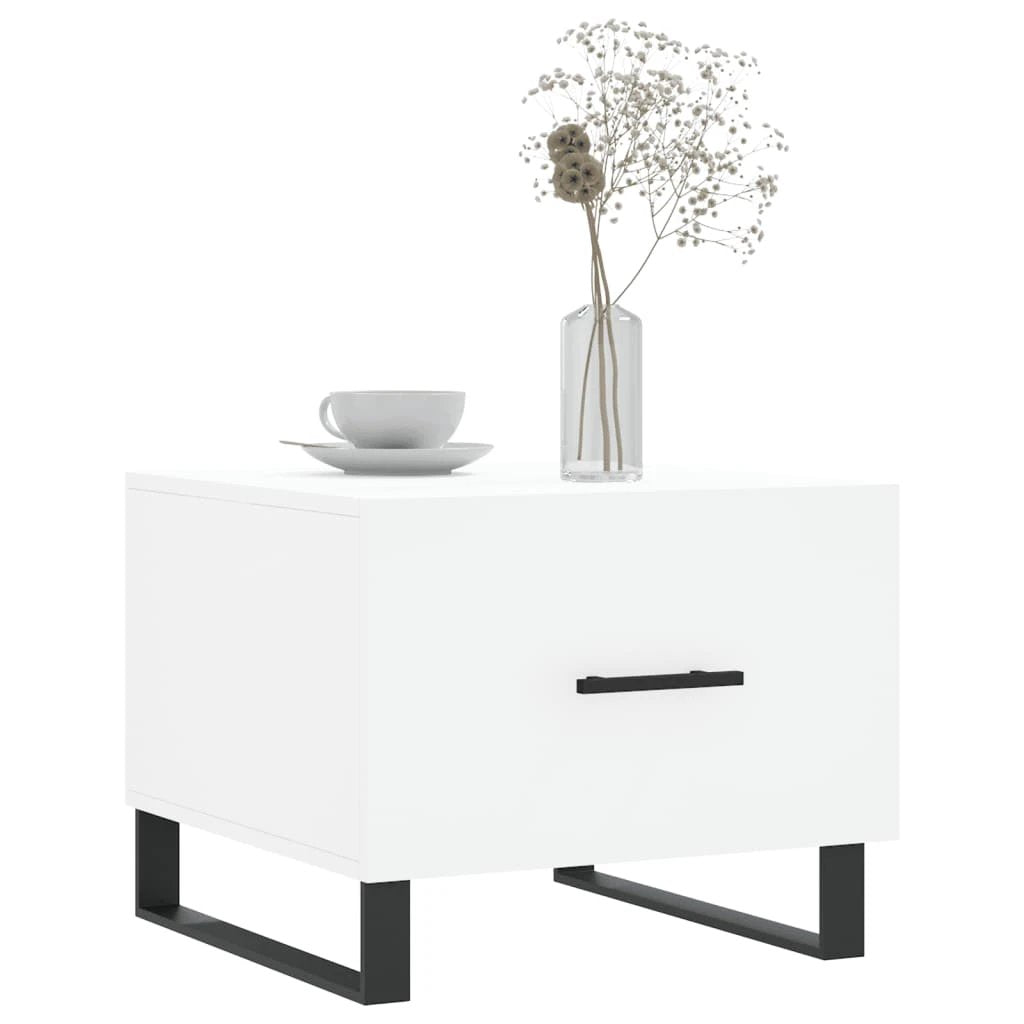 vidaXL VidaXL Coffee Table 50x50x40 cm Engineered Wood With Drawer Moisture Resistant For Living Room - Coffee Table