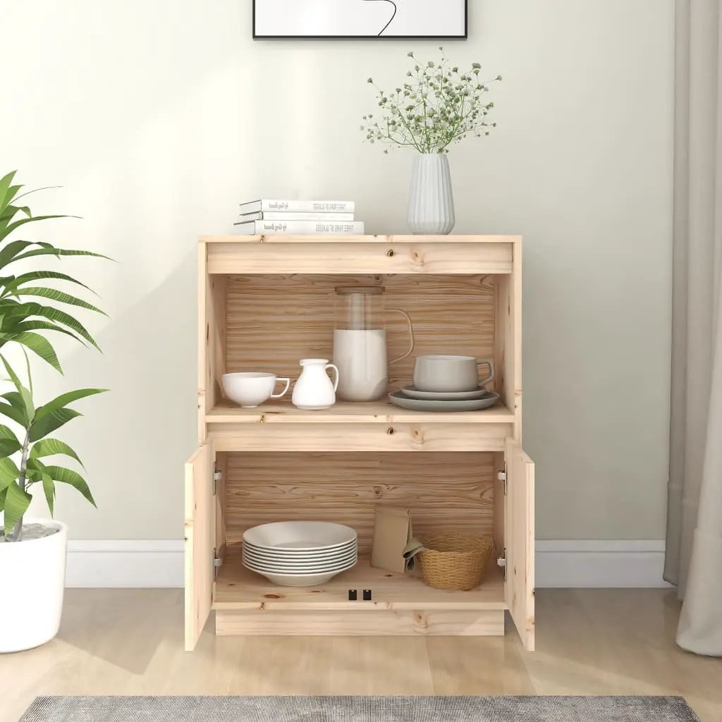 vidaXL vidaXL Sideboard 60x34x75 cm Solid Wood Pine - Sideboard