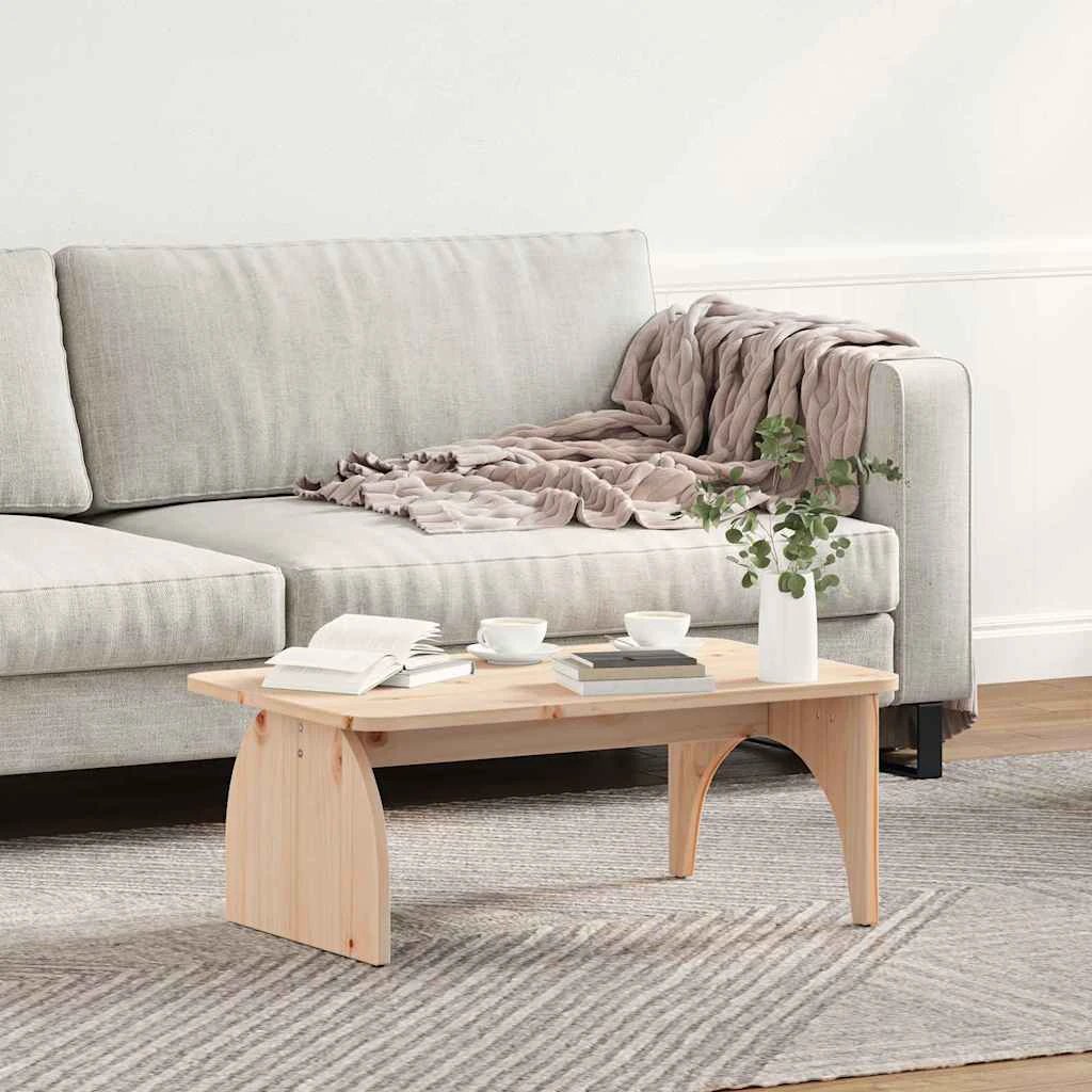 vidaXL VidaXL Coffee Table 80x50x31 Solid Pine Home - Coffee Table