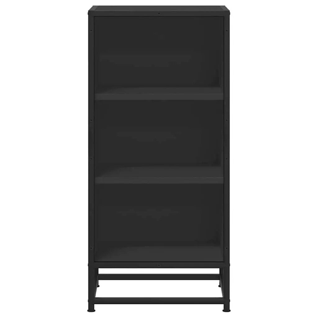 vidaXL vidaXL Sideboard Black 35.5x35x76 cm Engineered Wood and Metal - Sideboard