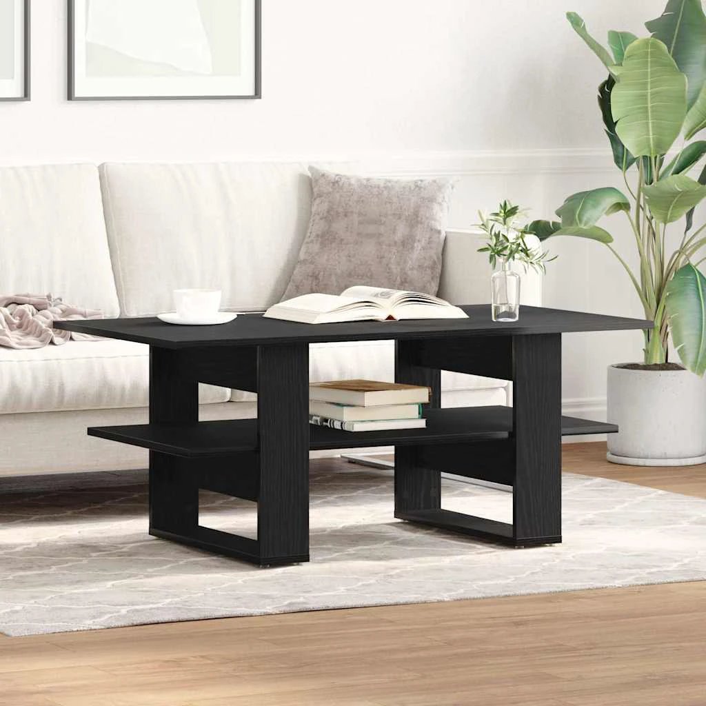 vidaXL Coffee Table 102x55x42 BlackOak LivingRoom by vidaXL