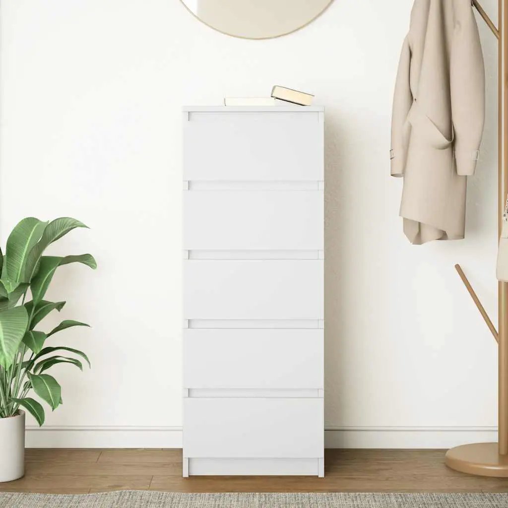 vidaXL vidaXL Sideboard with Drawers White 37.5x35x99 cm Engineered Wood - Sideboard