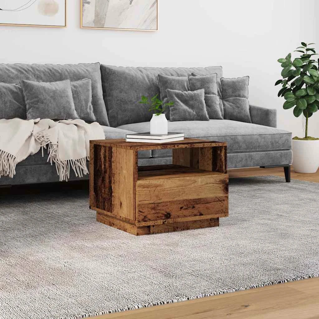 vidaXL VidaXL Coffee Table 50x49x40 LED Light Home - Coffee Table