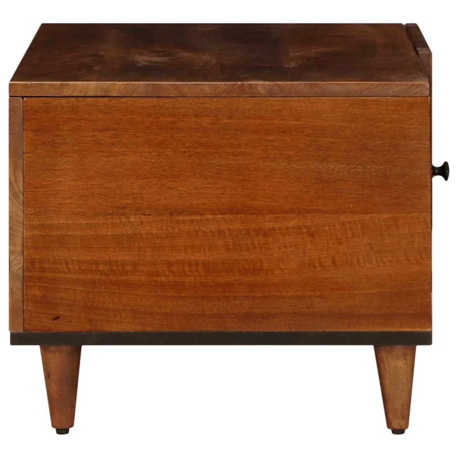 vidaXL VidaXL Coffee Table 80 x 50 x 40 cm Solid Mango Wood with Colorful Mosaic Tile Front for Living Room - Coffee Table