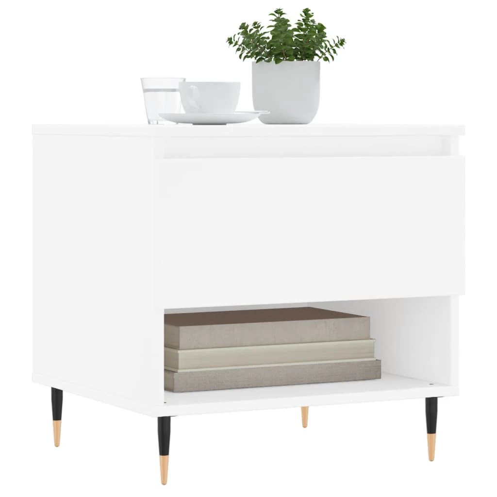vidaXL VidaXL Coffee Table 50x46x50 cm Engineered Wood Moisture Resistant For Modern Living Rooms - Coffee Table