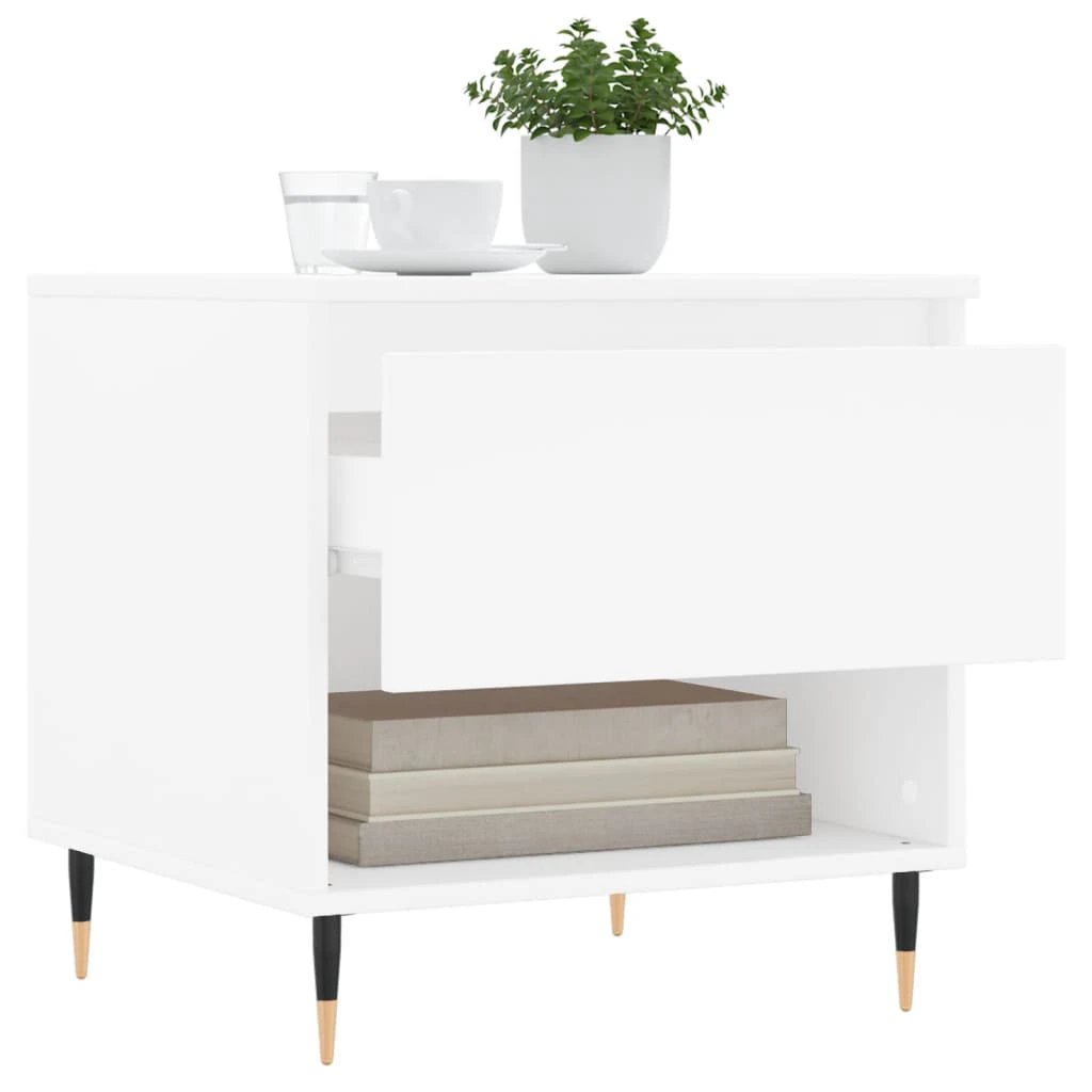 VidaXL Coffee Table 50x46x50 cm Engineered Wood Moisture Resistant For Modern Living Rooms by vidaXL