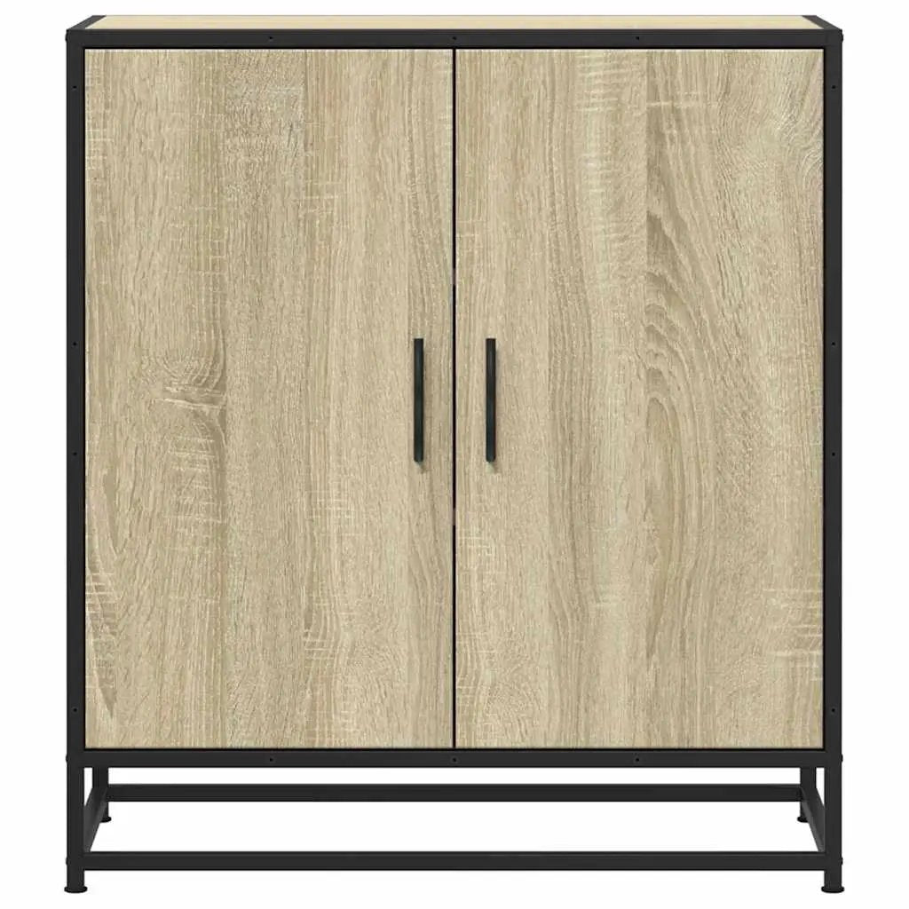 vidaXL vidaXL Sideboard Sonoma Oak 68x35x76 cm Engineered Wood and Metal - Sideboard
