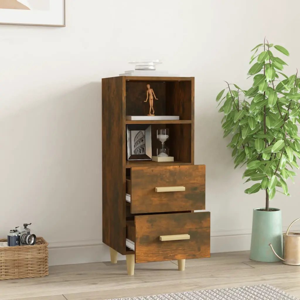 vidaXL vidaXL Sideboard Smoked Oak 34.5x34x90 cm Engineered Wood - Sideboard