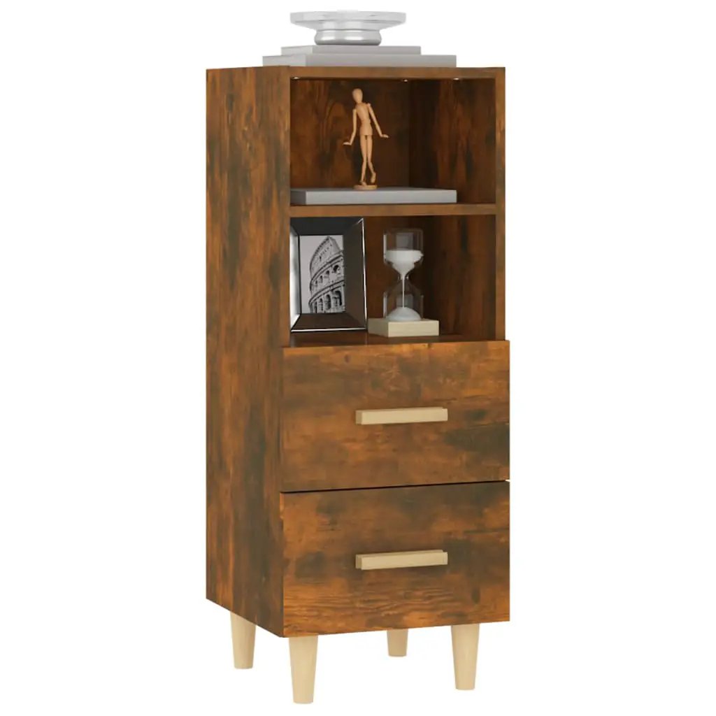 vidaXL vidaXL Sideboard Smoked Oak 34.5x34x90 cm Engineered Wood - Sideboard