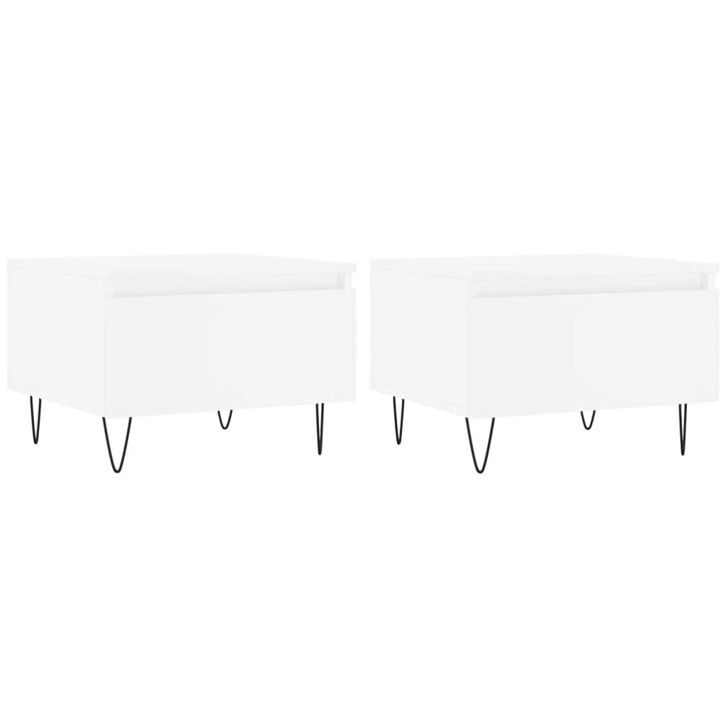 VidaXL Coffee Tables 50x46x35 cm Engineered Wood Durable Moisture Resistant Living Room Decor by vidaXL