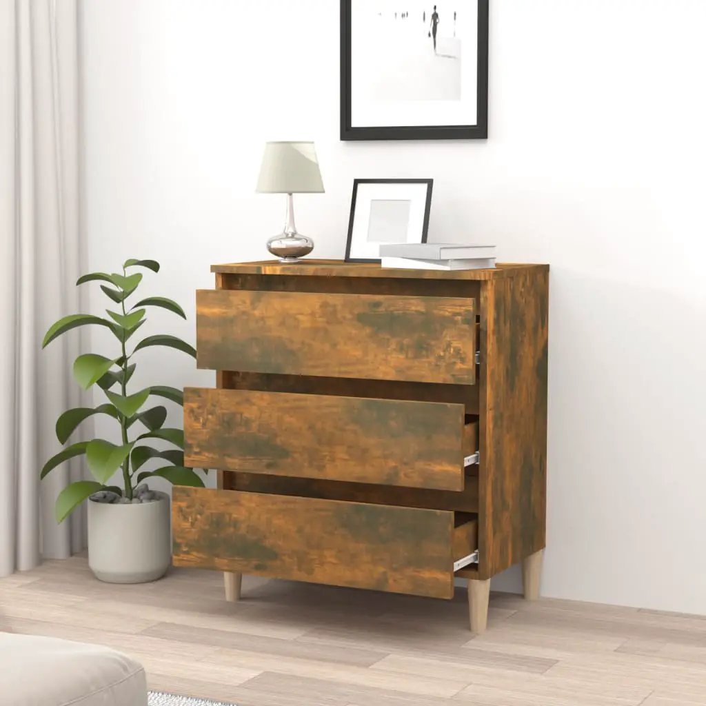 vidaXL vidaXL Sideboard Smoked Oak 60x35x69 cm Engineered Wood - Sideboard