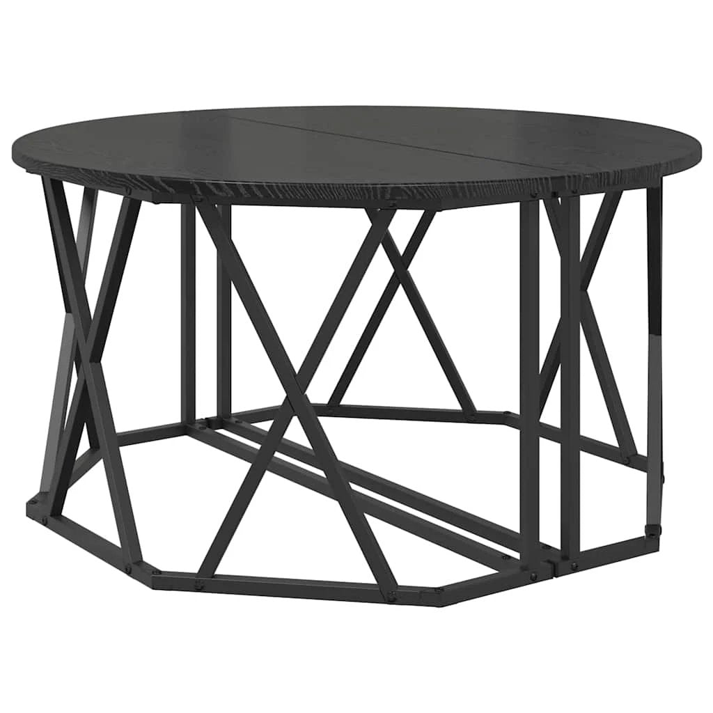 VidaXL Coffee Table 80x80x42 Oak Top Living Room by vidaXL